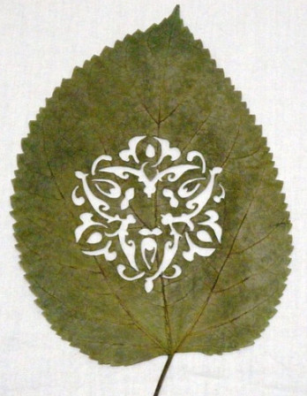 Лоренцо Дюран искусство на листьях